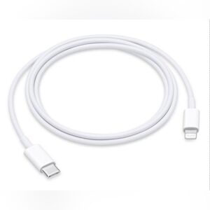 White USB-C to iPhone Lightning Cable